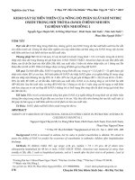 Khảo sát sự biến thiên của nồng độ phân suất khí nitric oxide trong hơi thở ra (FeNO) ở bệnh nhi hen tại Bệnh viện Nhi Đồng 1