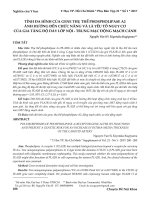 Tính đa hình của gene thụ thể phospholipase A2 ảnh hưởng đến chức năng và là yếu tố nguy cơ của gia tăng độ dày lớp nội - trung mạc động mạch cảnh