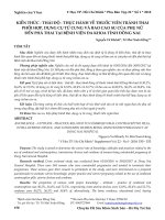 Kiến thức - thái độ - thực hành về thuốc viên tránh thai phối hợp, dụng cụ tử cung và bao cao su của phụ nữ đến phá thai tại Bệnh viện Đa khoa tỉnh Đồng Nai