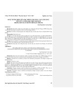 Sự tương hợp giữa đặc điểm lâm sàng, cận lâm sàng với týp và nồng độ virút Dengue trong sốt xuất huyết Dengue trẻ em