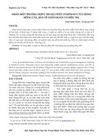 Nhân một trường hợp u trung thất có kèm suy tủy dòng hồng cầu, bàn về chẩn đoán và điều trị