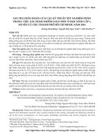 Giá trị chẩn đoán của các kỹ thuật xét nghiệm phân trong việc xác định nhiễm giun móc ở học sinh cấp 1, huyện Củ Chi, thành phố Hồ Chí Minh, năm 2016