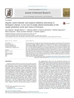 Impulse control disorder and response-inhibition alterations in Parkinson’s disease. A rare case of totally absent functionality of the medial-prefrontal cortex and review of literature