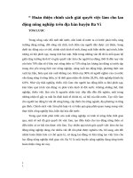 Hoàn thiện chính sách giải quyết việc làm cho lao động nông nghiệp trên địa bàn huyện ba vì (2) 