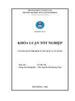 Khóa luận tốt nghiệp ngành Văn hóa du lịch: Khai thác hiệu quả loại hình du lịch văn hóa tại di sản văn hóa Hoàng Thành Thăng Long Hà Nội