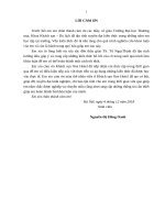 Hoàn thiện tổ chức đào tạo nhân lực tại bộ phận buồng khách sạn one hotel 