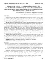 Đánh giá độ tin cậy và giá trị chẩn đoán suy yếu của thang điểm Edmonton Frail Scale ở người cao tuổi điều trị tại 2 khoa ngoại tiêu hóa và chấn thương chỉnh hình, Bệnh viện Đại học Y Dược