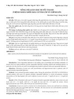 Nồng độ acid uric huyết thanh ở bệnh nhân nhồi máu cơ tim cấp ST chênh lên