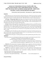 Khảo sát tình hình sử dụng thuốc điều trị đái tháo đường type 2 trên bệnh nhân cao tuổi điều trị ngoại trú tại phòng khám Nội tiết – Bệnh viện Đại học Y Dược TP. Hồ Chí Minh