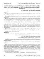 42 tính kháng kháng sinh của tác nhân gây nhiễm khuẩn bệnh viện trên người cao tuổi tại Bệnh viện Thống Nhất (2013-2014)