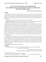 Các yếu tố tiên lượng nặng ở bệnh nhân sốc nhiễm khuẩn tại khoa hồi sức tích cực chống độc Bệnh viện Thống Nhất