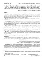 Tỷ lệ suy yếu, đặc điểm các tiêu chí thành phần chẩn đoán suy yếu theo tiêu chuẩn Fried và các yếu tố liên quan trên bệnh nhân cao tuổi mắc bệnh động mạch vành mạn tính