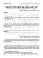 So sánh hiệu quả khởi phát chuyển dạ của thông Foley bóng đôi cải tiến và bóng đơn đặt kênh cổ tử cung ở thai trưởng thành tại Bệnh viện Hùng Vương