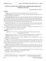 Đánh giá chức năng nhận thức ở bệnh nhân nhập viện với đợt cấp COPD