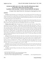 Đánh giá hiệu quả của việc chuyển đổi kháng sinh từ đường tiêm sang đường uống tại Bệnh viện Đại học Y dược thành phố Hồ Chí Minh