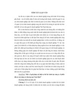 Tóm tắt luận văn Thạc sĩ: Một số giải pháp cải thiện vị thế tài chính tại công ty cổ phần đầu tư xây dựng và thương mại Nam Định