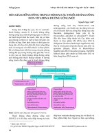 Hóa giải chống đông trong thời đại các thuốc kháng đông non-vitamin K đường uống mới