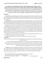 Vai trò của độ bão hòa oxy máu tĩnh mạch trung tâm trong đánh giá đáp ứng với bù dịch trong sốc nhiễm khuẩn