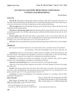 Giá trị của giải phẫu bệnh trong chẩn đoán và phân loại bệnh phong