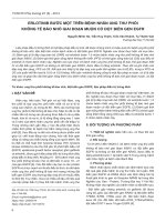 Erlotinib bước một trên bệnh nhân ung thư phổi không tế bào nhỏ giai đoạn muộn có đột biến gen EGFR