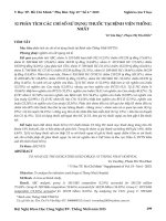 52 phân tích các chỉ số sử dụng thuốc tại Bệnh viện Thống Nhất