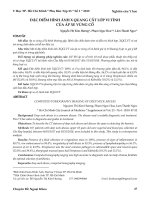 Đặc điểm hình ảnh X quang cắt lớp vi tính của áp xe vùng cổ