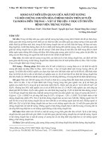 Khảo sát mối liên quan giữa mật độ xương và hội chứng chuyển hóa ở bệnh nhân trên 50 tuổi tại khoa điều trị đau - vật lí trị liệu - y học cổ truyền Bệnh viện Trưng Vương