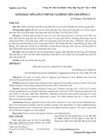 Xoắn mạc nối lớn ở trẻ em tại Bệnh viện Nhi Đồng 2