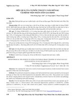 Hiệu quả của vi phẫu thuật u não hố sau tại Bệnh viện Nhân dân Gia Định