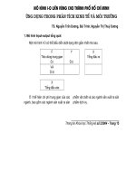 Mô hình I-O liên vùng cho thành phố Hồ Chí Minh ứng dụng trong phân tích kinh tế và môi trường