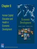 Lecture Economic development - Chapter 8: Human capital: Education and health in economic development