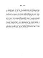 Hoàn thiện hoạt động xúc tiến thƣơng mại của công ty TNHH thƣơng mại và dịch vụ audio hà nội trên thị trƣờng hà nội 