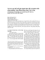 Vai trò của thể chế phi chính thức đối với phát triển nông nghiệp vùng đồng bằng sông Cửu Long (Trường hợp mô hình Hợp tác xã thanh long Mỹ Tịnh An, huyện Chợ Gạo, tỉnh Tiền Giang)
