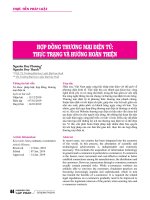 Hợp đồng thương mại điện tử: Thực trạng và hướng hoàn thiện