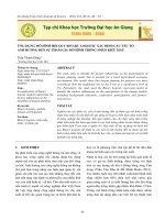 Ứng dụng mô hình hồi quy Binary logistic xác định các yếu tố ảnh hưởng đến sự tham gia mô hình trồng nhãn kiểu mẫu