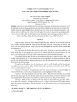 Tóm tắt Luận văn Thạc sĩ: Nghiên cứu và đánh giá hiệu suất các giao thức định tuyến trong mạng MANET