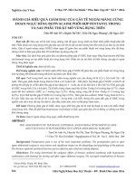 Đánh giá hiệu quả giảm đau của gây tê ngoài màng cứng đoạn ngực bằng bupivacaine phối hợp fentanyl trong và sau phẫu thuật mở vùng bụng trên