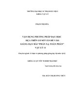Vận dụng phương pháp dạy học dựa trên cơ sở vấn đề vào giảng dạy bài phản xạ toàn phần vật lí 11 (2017) 