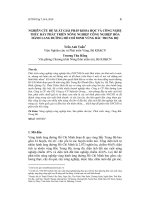 Nghiên cứu đề xuất giải pháp khoa học và công nghệ thúc đẩy phát triển nông nghiệp công nghiệp hóa hành lang đường Hồ Chí Minh vùng Bắc Trung Bộ
