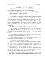 Tóm tắt luận văn Thạc sĩ: Phân tích tình hình tài chính doanh nghiệp và những giải pháp nâng cao khả năng tài chính của công ty TNHH TM&DV Tân Việt Bảo