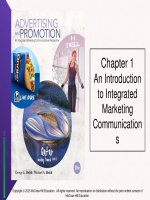 Lecture Advertising and promotion: An integrated marketing communications perspective  (10/e): Chapter 1 - George E. Belch, Michael A. Belch