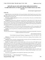 Mối liên quan giữa một số đặc điểm dinh dưỡng và biến đổi huyết áp trong cuộc lọc ở bệnh nhân lọc máu chu kỳ