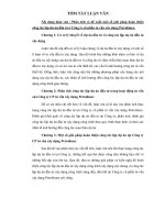 Tóm tắt luận văn Thạc sĩ: Phân tích và đề xuất một số giải pháp hoàn thiện công tác lập dự án đầu tư ở Công ty cổ phần tư vấn xây dựng Petrolimex