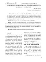 Giải pháp nâng cao chất lượng việc làm trong cơ sở sản xuất kinh doanh phi chính thức