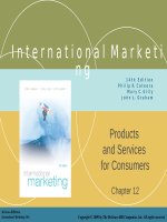 Lecture International marketing (14/e) - Chapter 12