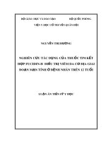 Luận án Tiến sĩ Y học: Nghiên cứu tác dụng của thuốc TP4 kết hợp Fucidin-H điều trị viêm da cơ địa giai đoạn mạn tính ở bệnh nhân trên 12 tuổi