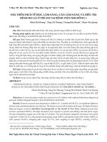 Đặc điểm dịch tễ học, lâm sàng, cận lâm sàng và điều trị bệnh ho gà ở trẻ em tại Bệnh viện Nhi Đồng 1