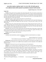 Nguyên nhân chóng mặt và các yếu tố liên quan của bệnh nhân đến khám tại phòng khám thần kinh