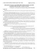 Tầm soát tỷ lệ suy giáp trên đối tượng người cao tuổi tại Bệnh viện Đại học Y Dược tp. HCM