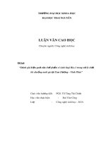 Luận văn cao học: Đánh giá hiệu quả của chế phẩm vi sinh Sagi Bio-1 trong xử lý chất lót chuồng nuôi gà tại Tam Dương - Vĩnh Phúc